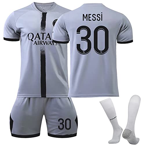 NileMAll PSG Trikot Kinder Fußball Trikot Set Neues Hause Auswärts Fußballtrikot Paris Fussball Trainingsanzug Sportshirt Herren Junge Football Training Tshirts Shorts und Socken Anzug von NileMAll