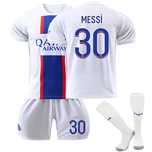 NileMAll PSG Trikot Kinder Fußball Trikot Set Neues Hause Auswärts Fußballtrikot Paris Fussball Trainingsanzug Sportshirt Herren Junge Football Training Tshirts Shorts und Socken Anzug von NileMAll