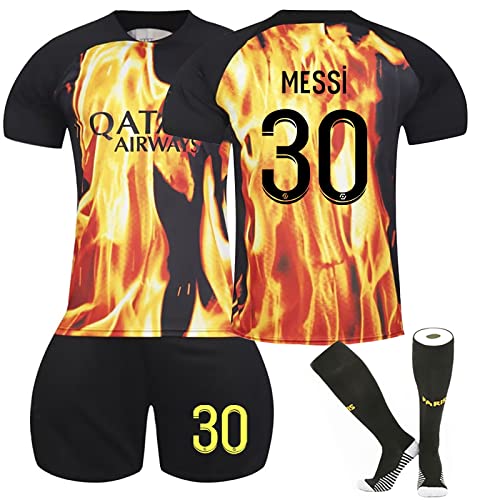 NileMAll PSG Trikot Kinder Trikot Paris Trikot der Jubiläumssaison 22/23 Fussball Trikot Set Paris Fussball Trainingsanzug Sportshirt Herren Junge Fußball Training T-shirts Shorts und Socken Anzug von NileMAll