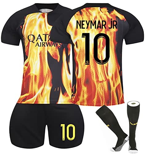 NileMAll Paris Trikot Kinder Trikot PSG Trikot der Jubiläumssaison 22/23 Fussball Trikot Set Paris Fussball Trainingsanzug Sportshirt Herren Junge Fußball Training T-shirts Shorts und Socken Anzug von NileMAll