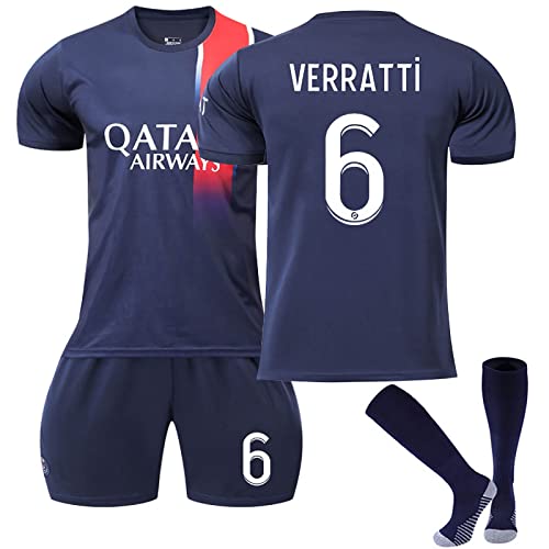 Paris Trikot Kinder Trikot PSG Fussball Trikot Set 22/23 Hause/Auswärts Nr.30/10/7 Sporttraining T-Shirts und Shorts für Erwachsene/Kinder, PSG Fußballtrikot Set für Jungen Herren Trikot von NileMAll