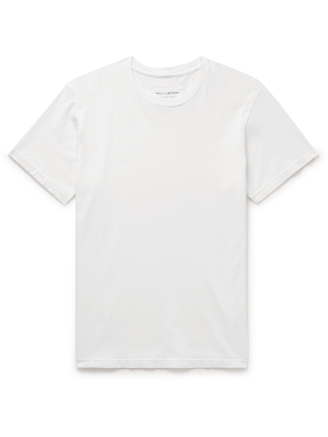 Nili Lotan - Bradley Cotton-Jersey T-Shirt - Men - White - L von Nili Lotan