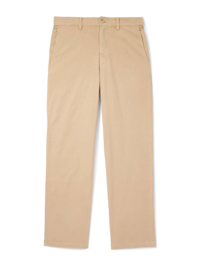 Nili Lotan - Carsen Straight-Leg Cotton-Blend Twill Trousers - Men - Neutrals - UK/US 34 von Nili Lotan