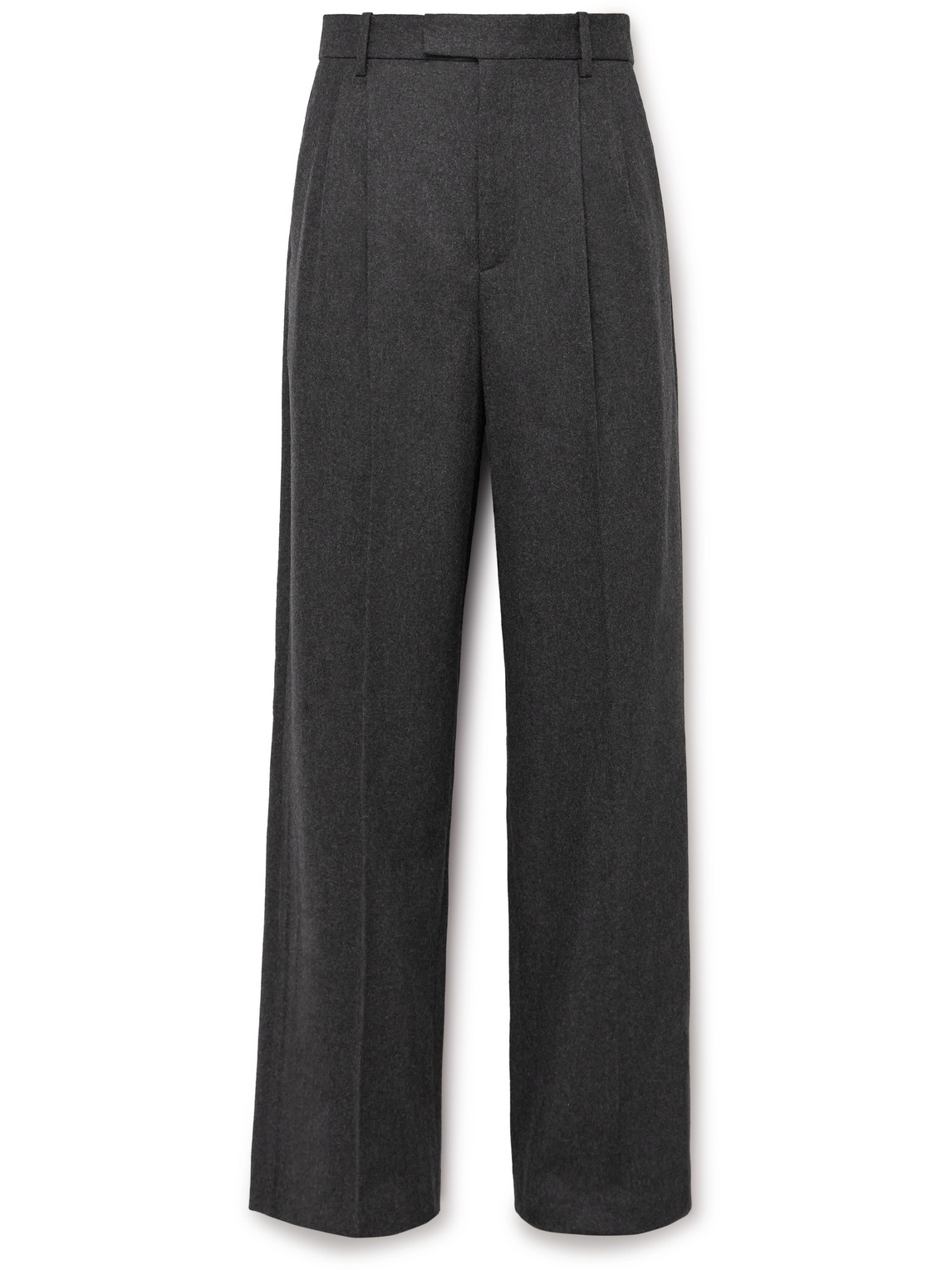 Nili Lotan - Emmett Straight-Leg Pleated Virgin Wool-Blend Trousers - Men - Gray - UK/US 36 von Nili Lotan