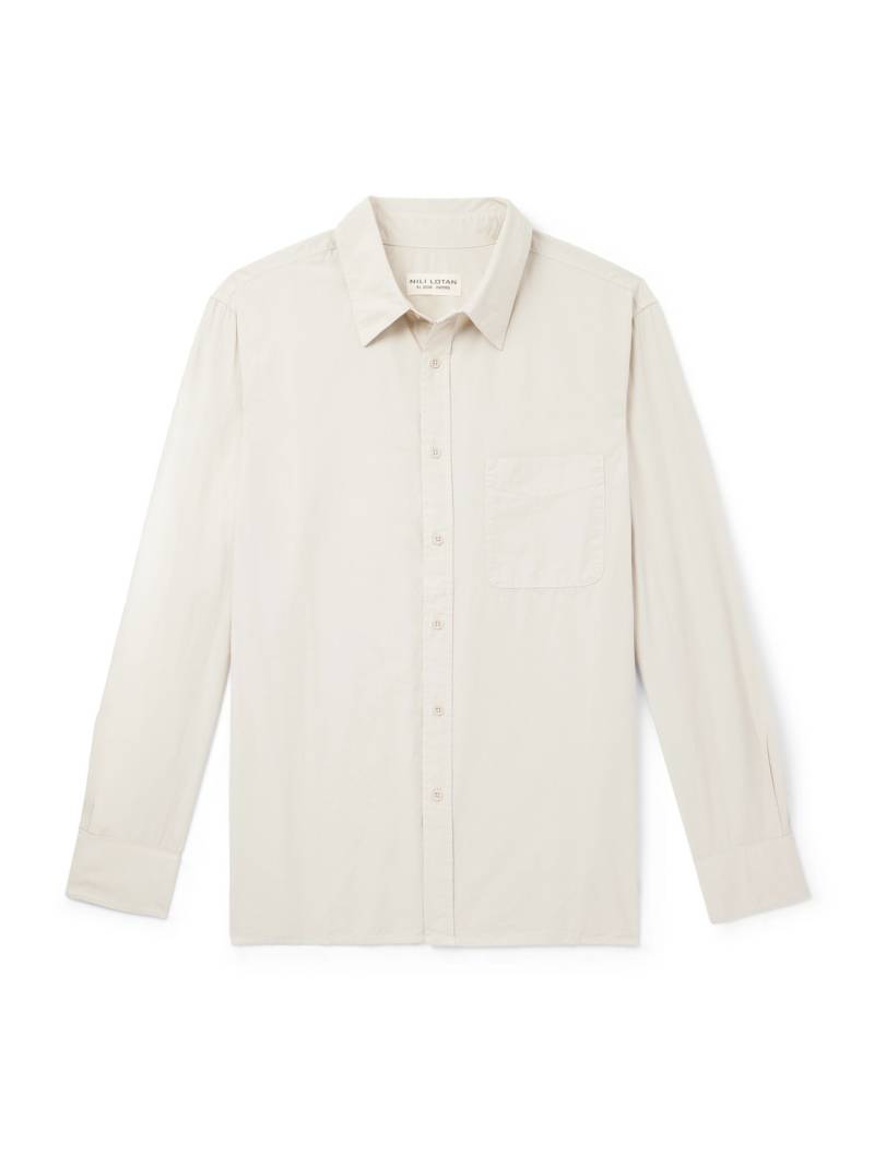 Nili Lotan - Finn Cotton Oxford Shirt - Men - Neutrals - L Nili Lotan - Finn Cotton Oxford Shirt - Men - Neutrals - L von Nili Lotan