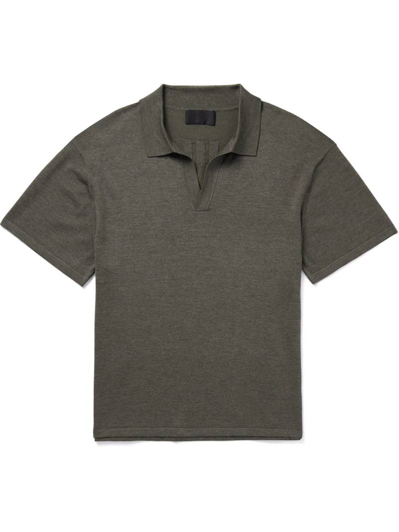 Nili Lotan - Finnley Silk and Cotton-Blend Polo Shirt - Men - Green - S Nili Lotan - Finnley Silk and Cotton-Blend Polo Shirt - Men - Green - S von Nili Lotan