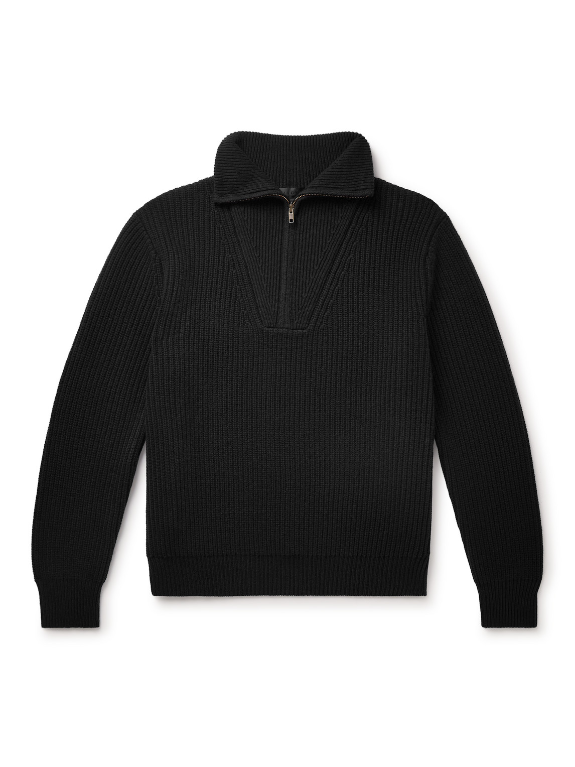 Nili Lotan - Heston Ribbed Cashmere Half-Zip Sweater - Men - Black - L von Nili Lotan