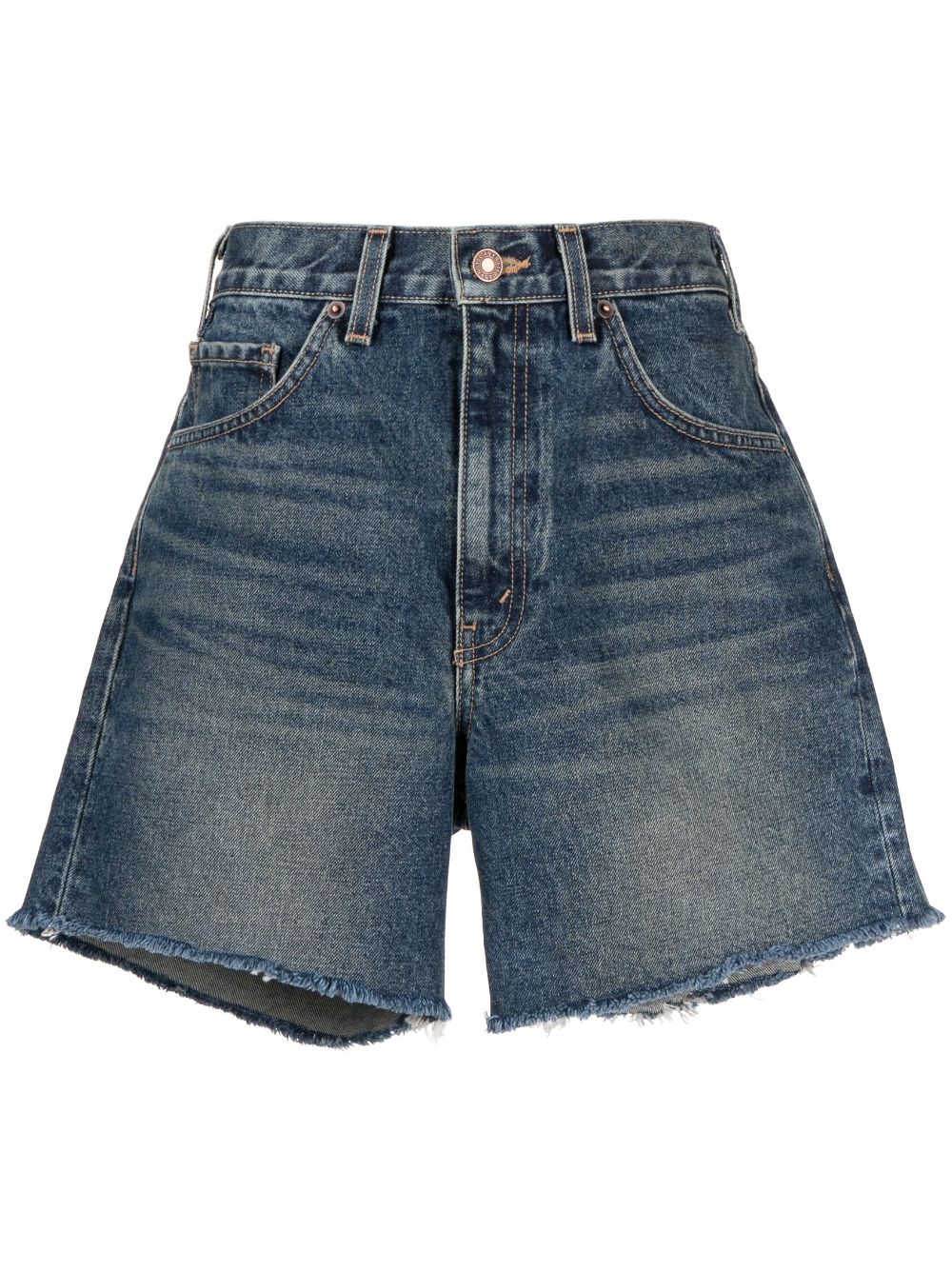 Nili Lotan Jeans-Shorts mit hohem Bund - Blau von Nili Lotan