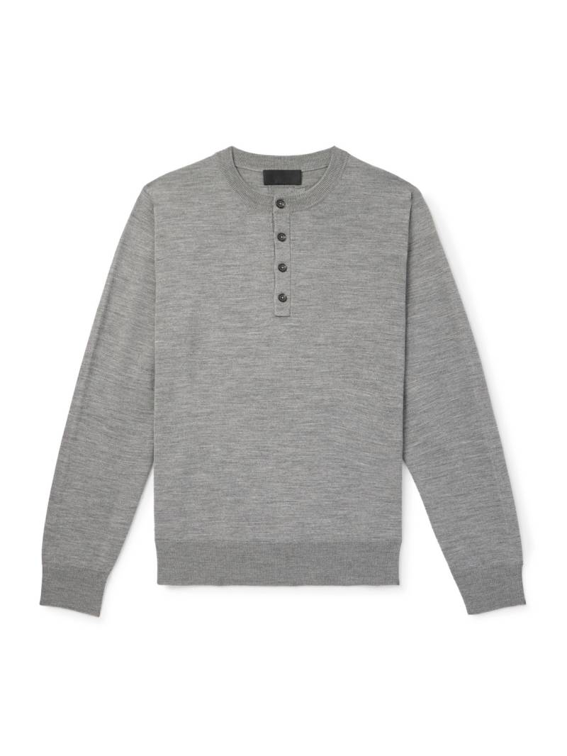 Nili Lotan - Wylie Wool Henley Sweater - Men - Gray - XXL von Nili Lotan