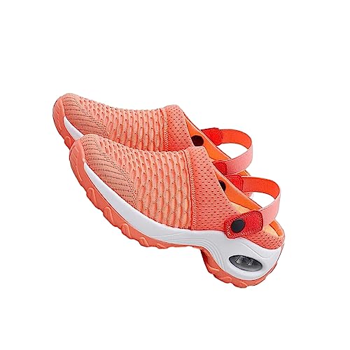 Nilioyul 2X leichte Damen Sportschuhe | Reaktionsfreudige, Bequeme Laufschuhe für Damen, Sportschuhe aus Gummi für Damen, orange, 39.1 von Nilioyul