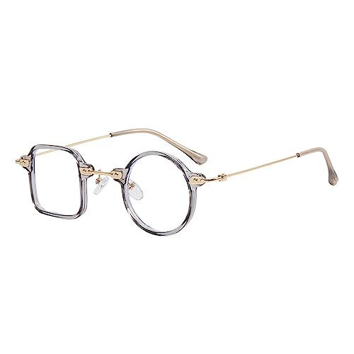 Nilioyul Klassische Sonnenbrille für Männer, modische Brillen, stilvolle und breite Augen, runde Sonnenbrille, Sonnenbrille für Damen, Flaches Licht2 von Nilioyul