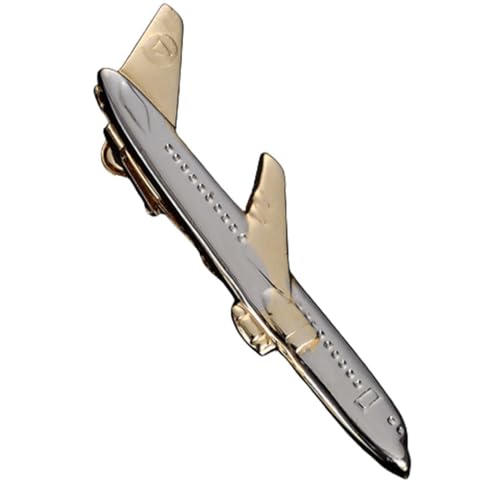 Nilioyul Stilvolle Accessoires für formelle Anlässe | Krawattenklammer in Flugzeugform. Krawattenklammer in Flugzeugform aus Kupfer von Nilioyul