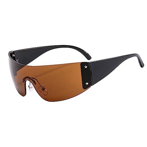 Nilioyul Stilvolle Herren Sonnenbrille für breite Anwendung und Haltbarkeit. Sonnenbrille für Damen, Damen Sonnenbrille, Sonnenbrille für Damen, C2 C2 – Braune Linse von Nilioyul