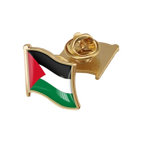 Nilioyul Stilvolle und praktische Palästina Nationalflaggen Anstecknadel für jeden Anlass. Metall Palästina Abzeichen. Palästina Anstecknadel. Einfach, Wie gezeigt 19 * 18MM von Nilioyul