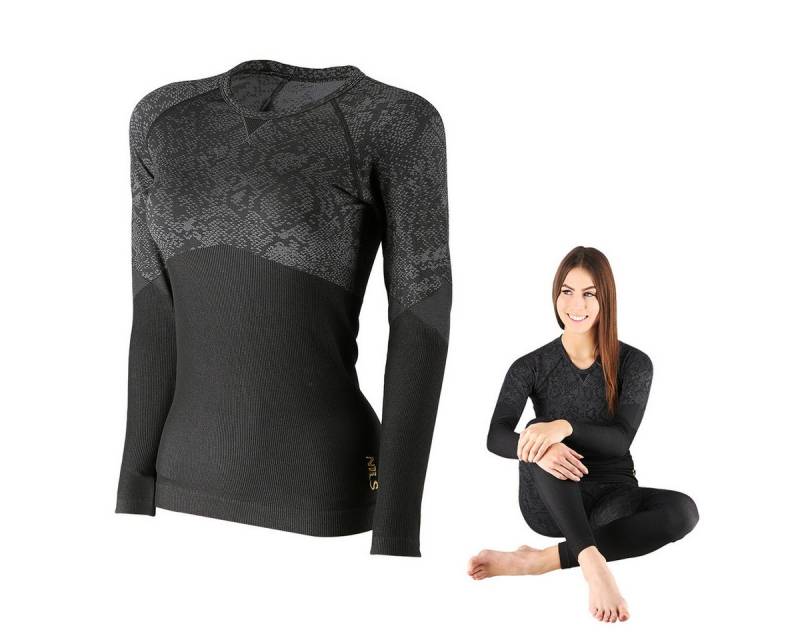 Nils Blusentop TOP THERMOACTIVE BLACK WOMEN S/M ROSA von Nils