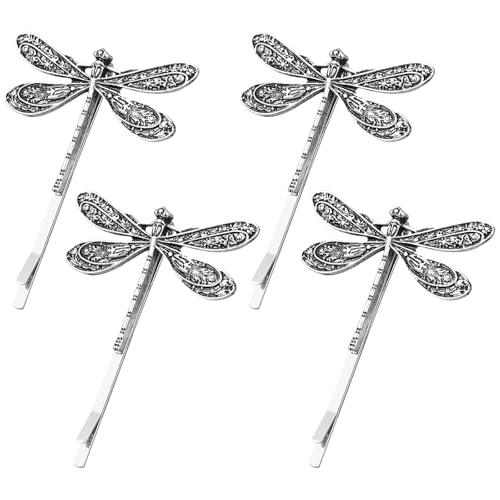 8 Stück Vintage Libellen-Haarspangen Alligator-Haarspangen Metalllegierung Haarspangen Libelle Bobby Juwel Haarnadel für Mädchen Frauen Hochzeit von Niltracy