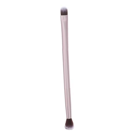 Doppelseitiger Make-up-Pinsel, Augenbrauen- und Lidschatten-Applikator, flaches mattes Gold von Niltracy
