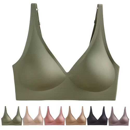 Nimedala Lavania - Nahtloser Premium Komfort BH, Seamless Bra for Women (M,Green) von Nimedala