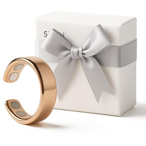 VitalRing Magnetringe Damen - Sömni Ring Damen Wechseljahre Original - Reduziert Stress & Angstgefühle Verbessert dieSchlafqualität (Gold) von Nimedala