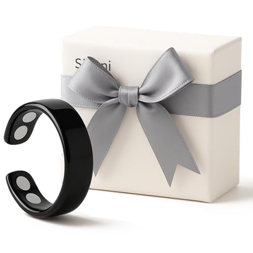 VitalRing Magnetringe Damen - Sömni Ring Damen Wechseljahre Original - Reduziert Stress & Angstgefühle Verbessert dieSchlafqualität (Onyx Schwarz) von Nimedala