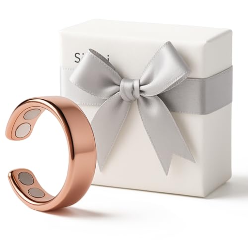 VitalRing Magnetringe Damen - Sömni Ring Damen Wechseljahre Original - Reduziert Stress & Angstgefühle Verbessert dieSchlafqualität (Rosé Gold) von Nimedala