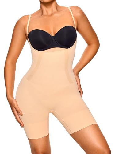 Nimiah Shapewear Damen Body Shaper – Stark Formender Miederbody mit Bauchweg-Kontrolle | Nahtloser Figurformender Bodysuit für Taille & Hüfte | Abnehmen & Sculpting Effekt von Nimiah