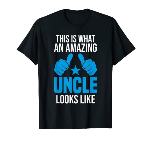 Herren This Is What an Amazing Uncle Looks Like Funny Vatertag T-Shirt von Nimichi Family Apparels