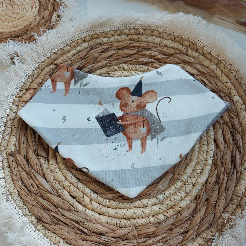 Halstuch Zauberer Maus, Lätzchen von NimoKidswear