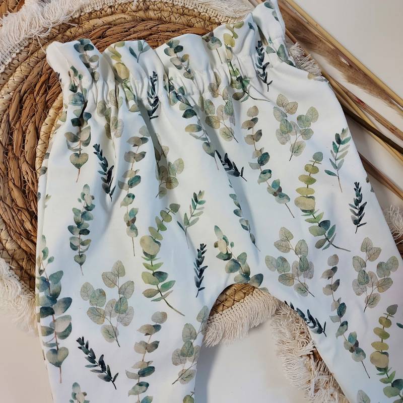 Paperbag Hose Eukalyptus von NimoKidswear