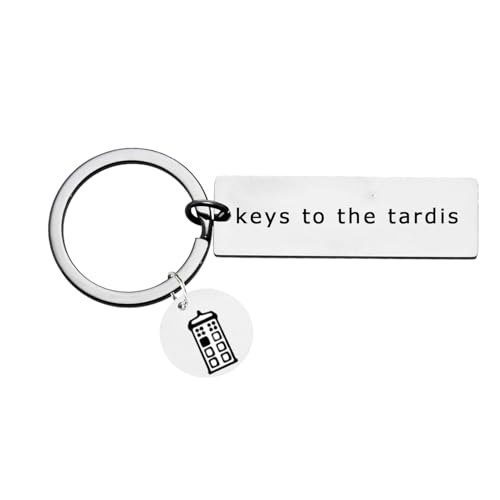 Nimteve Schlüsselanhänger Doctor Who Merchandise Dr. Who Geschenke für Freunde, Silber, One size von Nimteve