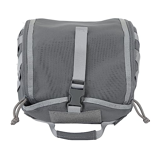NinGYiYan Camping -Helm -Tasche, Leinwand, Kratzer - Prävention, einstellbar, für Harte Hüte (Grau) von NinGYiYan