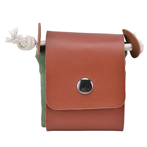 NinGYiYan Für Leinwand, für Obstpflanzentasche, Taillenhänge, PU -Stil, gefaltet, um Platz zu sparen, Gürtelfuttertasche (PU Model Military Green) von NinGYiYan