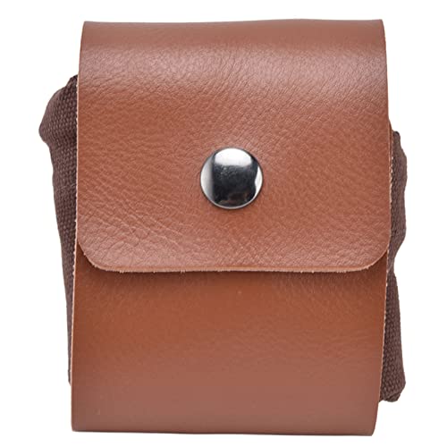 NinGYiYan Für Leinwand, für Obstpflanzentasche, Taillenhänge, PU -Stil, gefaltet, um Platz zu sparen, Gürtelfuttertasche (Pu -Stil braun) von NinGYiYan