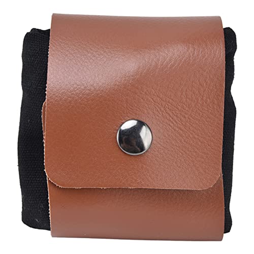 NinGYiYan Für Leinwand, für Obstpflanzentasche, Taillenhänge, PU -Stil, gefaltet, um Platz zu sparen, Gürtelfuttertasche (Pu schwarz) von NinGYiYan