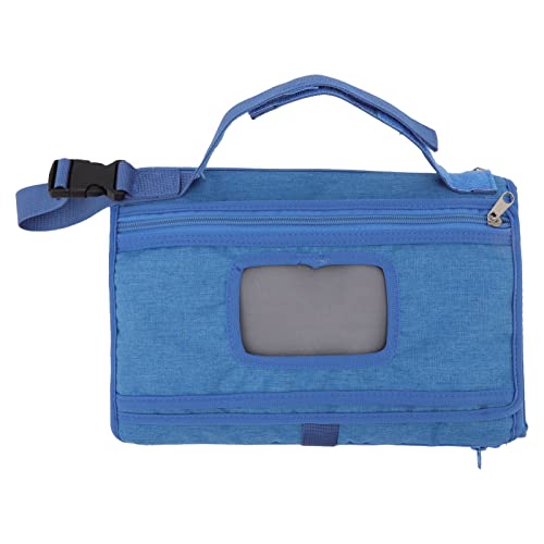 NinGYiYan Für Windel Kissen, für Baby wechsel Matte, faltbar abnehmbar, mit Griff Gurt, für Reisen, für Mama Tasche (Blau) von NinGYiYan