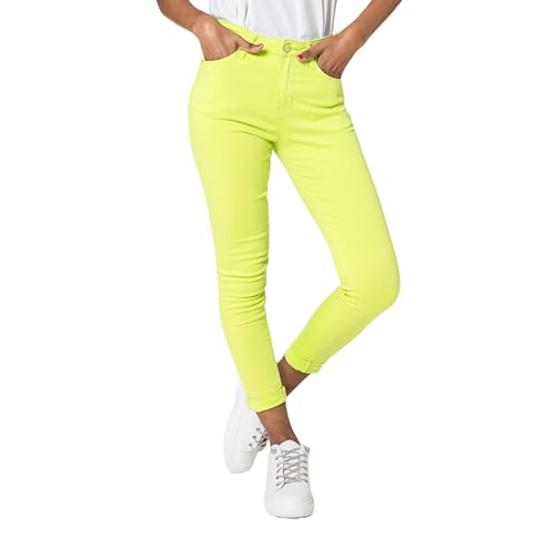 Nina Carter P056 Damen Jeanshosen Skinny Fit Jeans High Waist (Lime (P109-52), L) von Nina Carter