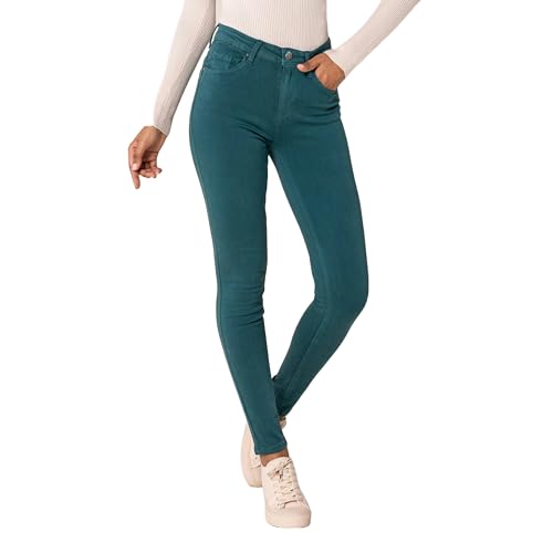 Nina Carter P106 Damen Jeanshosen Slim Fit Push-Up Skinny Jeans Mid-High Waist (DE/NL/SE/PL, Alphanumerisch, S, Slim, Regular, Ozeanblau (P106-21)) von Nina Carter