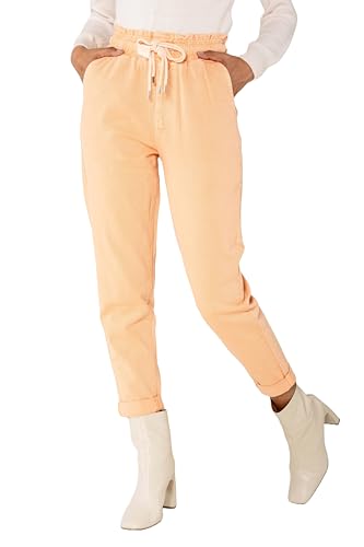 Nina Carter P500 Damen Jogginghose High Waist Jeanshosen Sommer Jeans (Pfirsich (P500-8), XXL) von Nina Carter
