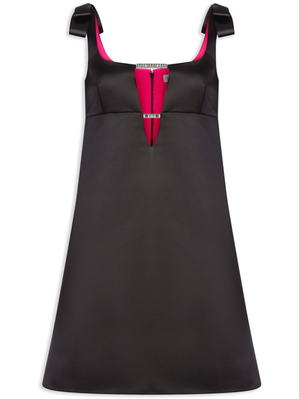 Nina Ricci A-Linien-Minikleid mit Satin-Finish - Schwarz von Nina Ricci