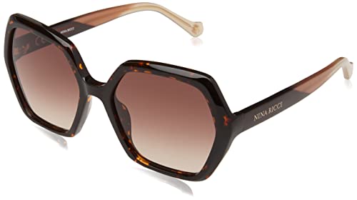 Nina Ricci Damen SNR356 Sonnenbrille, Shiny Havana von Nina Ricci