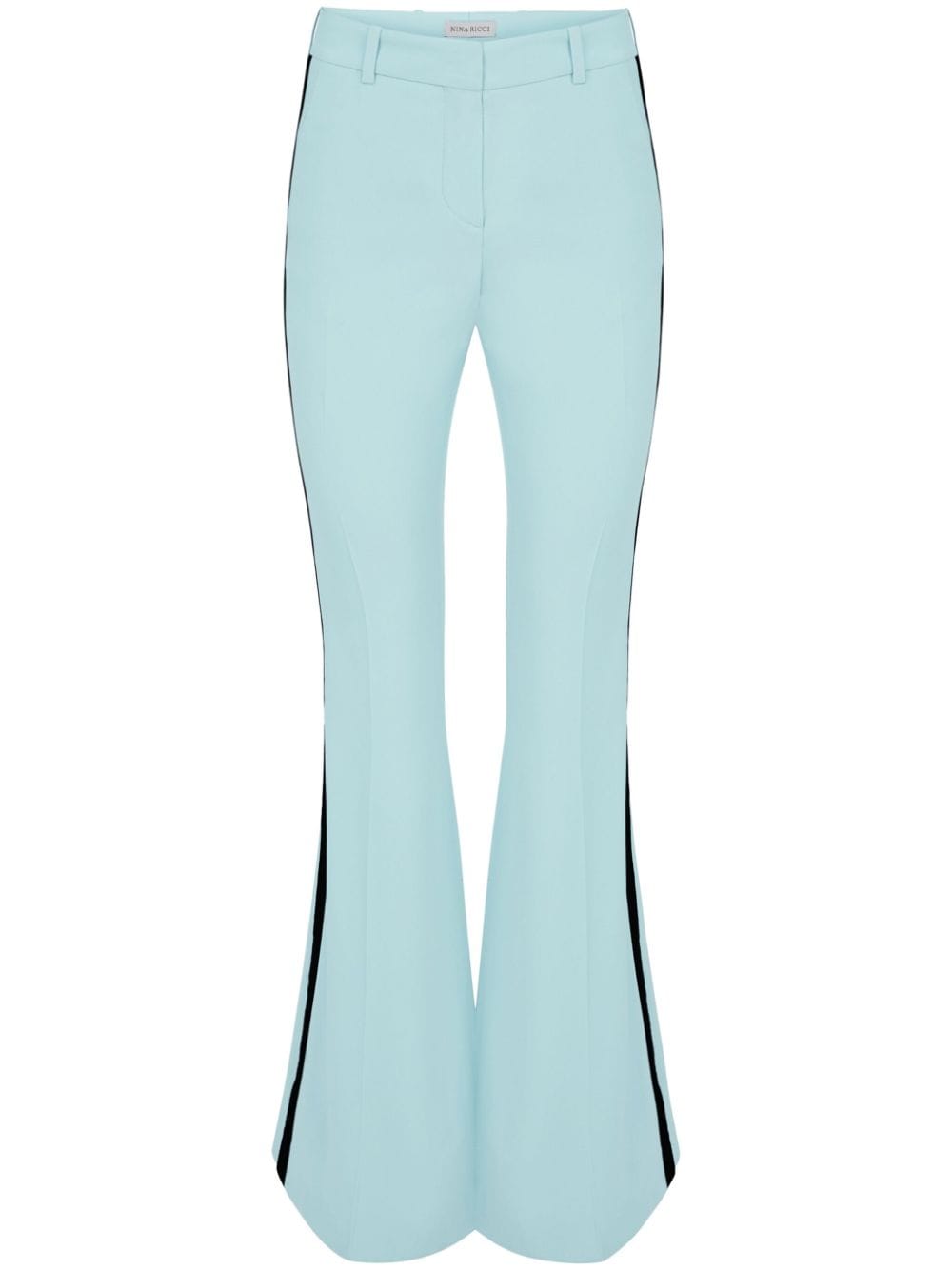 Nina Ricci Hose mit Samtborten - Blau von Nina Ricci