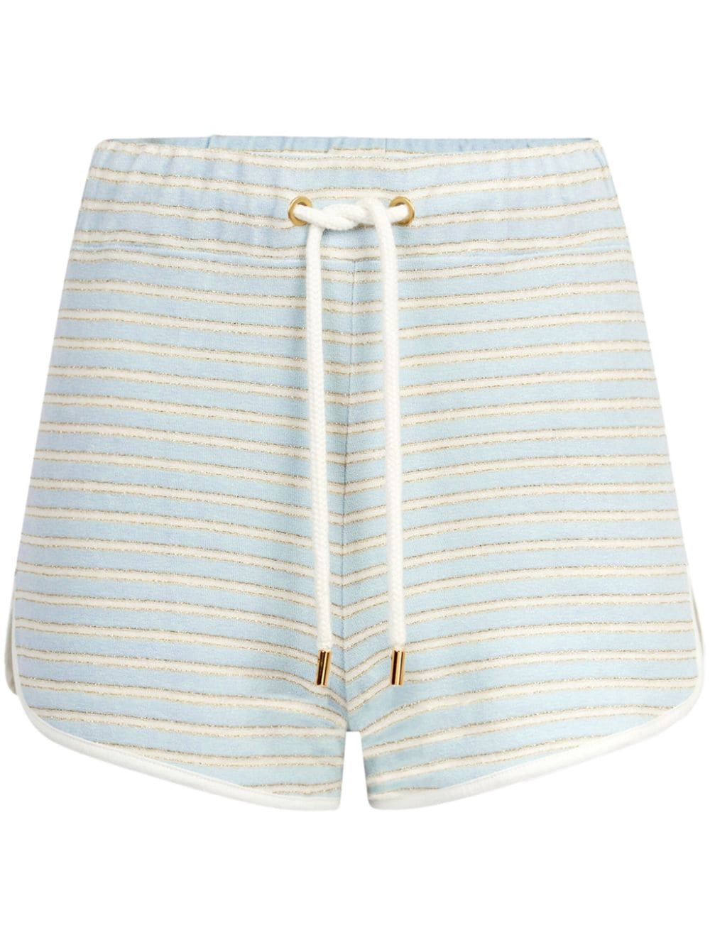 Nina Ricci Kurze Frottee-Shorts mit Streifen - Blau von Nina Ricci