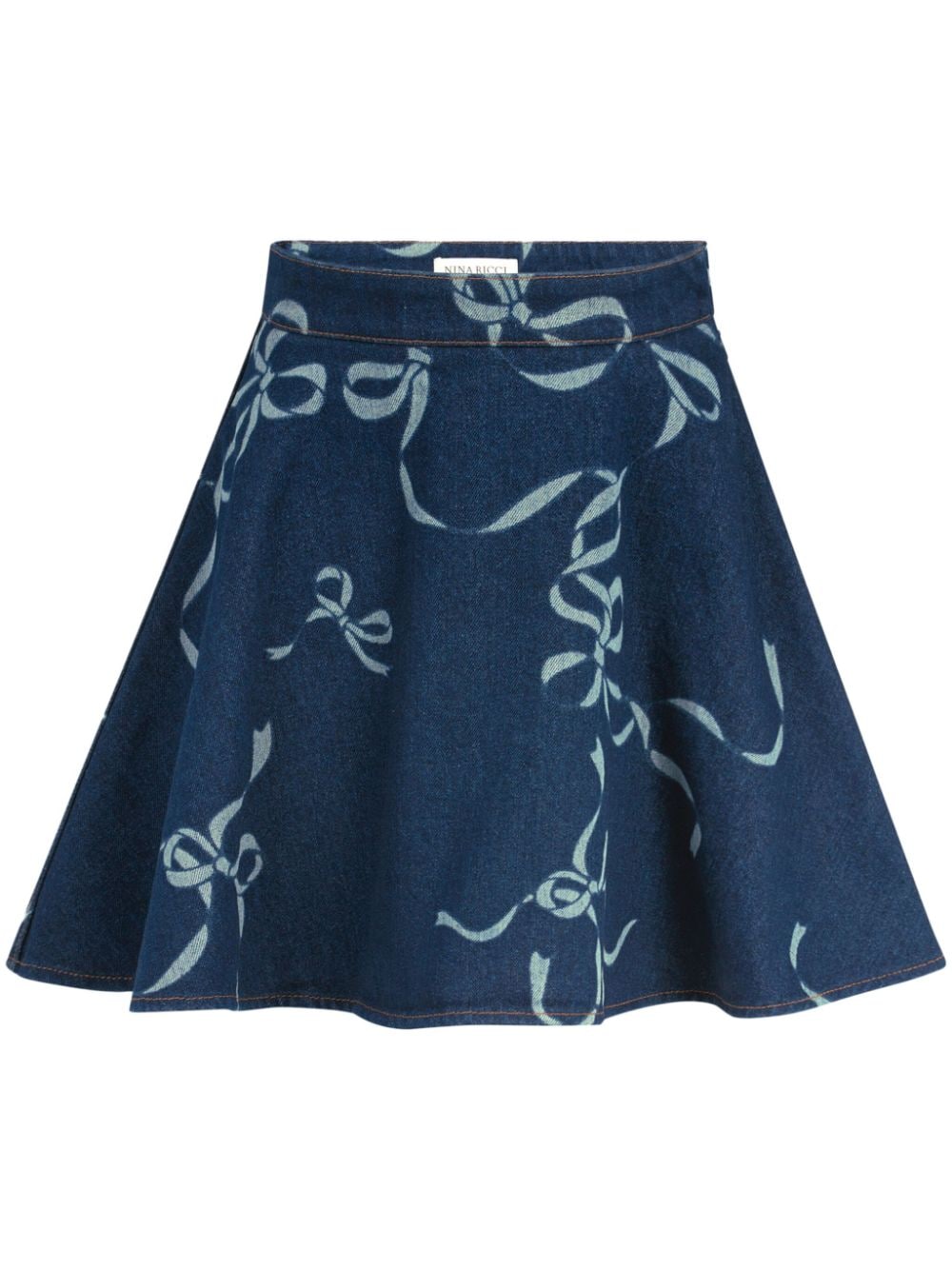 Nina Ricci Rock mit Schleifen-Print - Blau von Nina Ricci