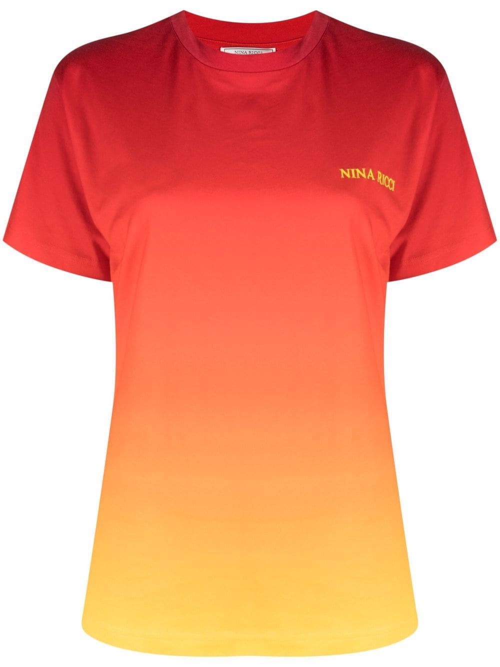 Nina Ricci T-Shirt mit Farbverlauf - Rot von Nina Ricci