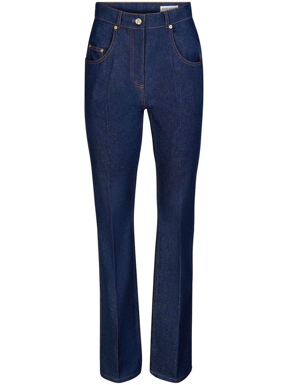 Nina Ricci Gerade High-Waist-Jeans - Blau von Nina Ricci