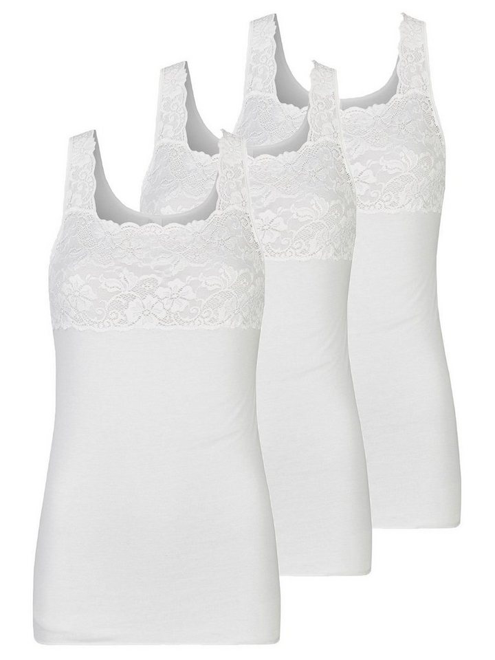 Nina Von C. Achselhemd 3er Pack Damen Achselhemd Fine Cotton (Packung, 3-St) - von Nina Von C.