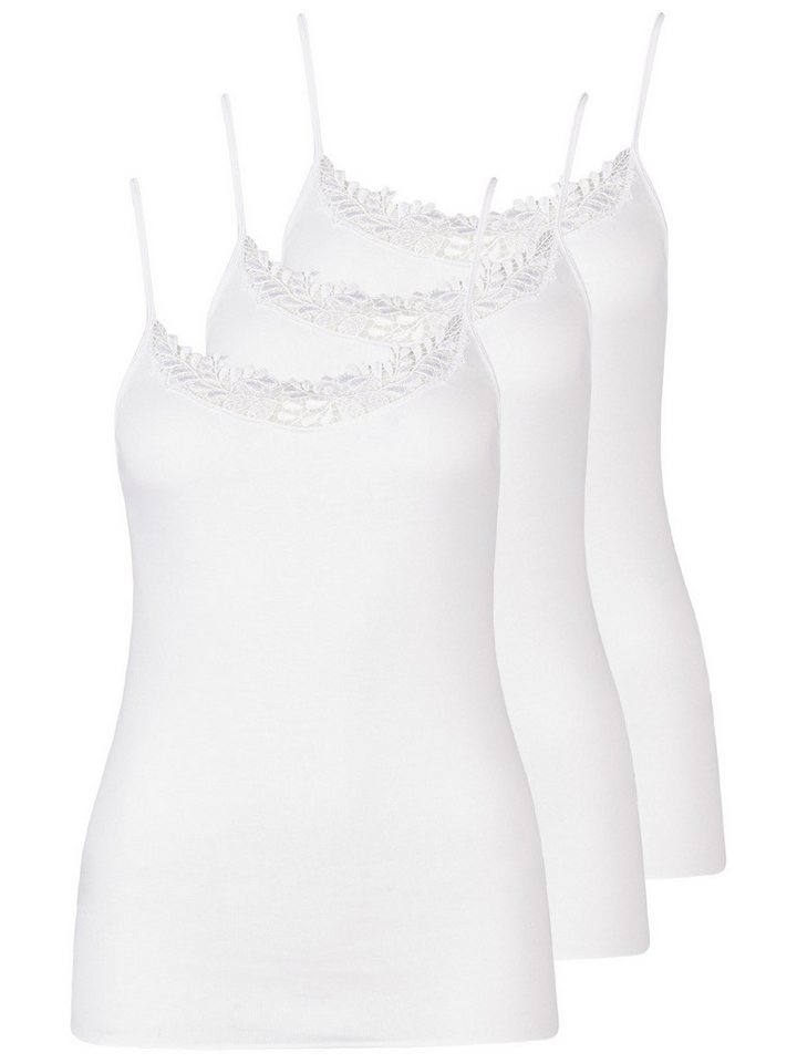 Nina Von C. Achseltop 3er Pack Damen Trägerhemd Daily (Packung, 3-St) - von Nina Von C.