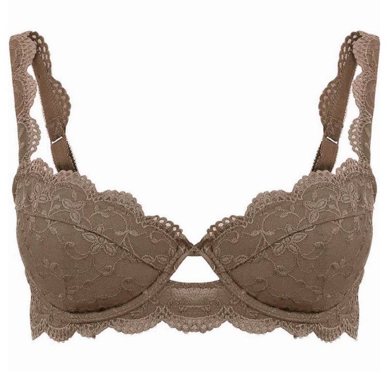 Nina Von C. Balconnet-BH Dekolleté BH 'Silver Edition' 48515971, Hazelnut von Nina Von C.