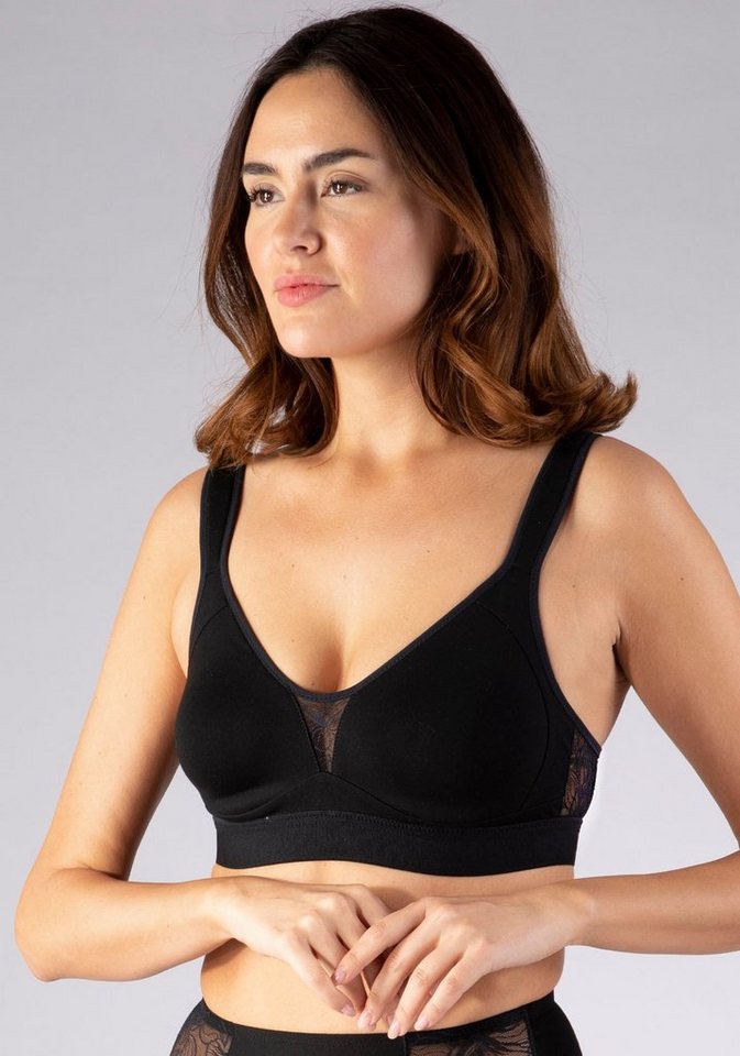 Nina Von C. Bügelloser BH "Cotton Shape" ohne Bügel, verstellbar, nahtlose Cups, elastisch, bequem, Baumwollmix von Nina Von C.