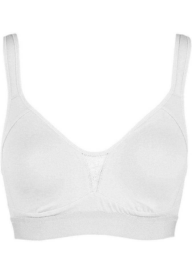 Nina Von C. Bügelloser BH "Cotton Shape" ohne Bügel, verstellbar, nahtlose Cups, elastisch, bequem, Baumwollmix von Nina Von C.